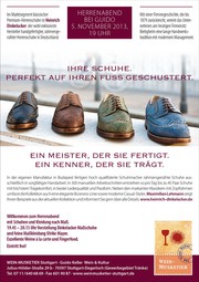 Premium-Herrenschuhe von Heinrich Dinkelacker - Handarbeit aus Budapest