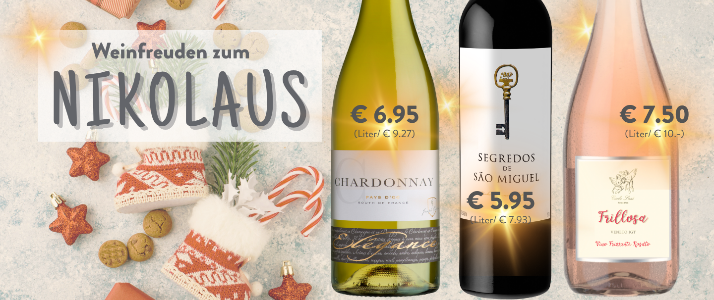 Weinfreuden zu Nikolaus im Wein-Musketier verkosten und probieren