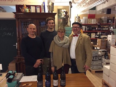 Domaine Giuliani - Châteauneuf-du-Pape in Stuttgart: Alice, Bernard & Florian Giuliani