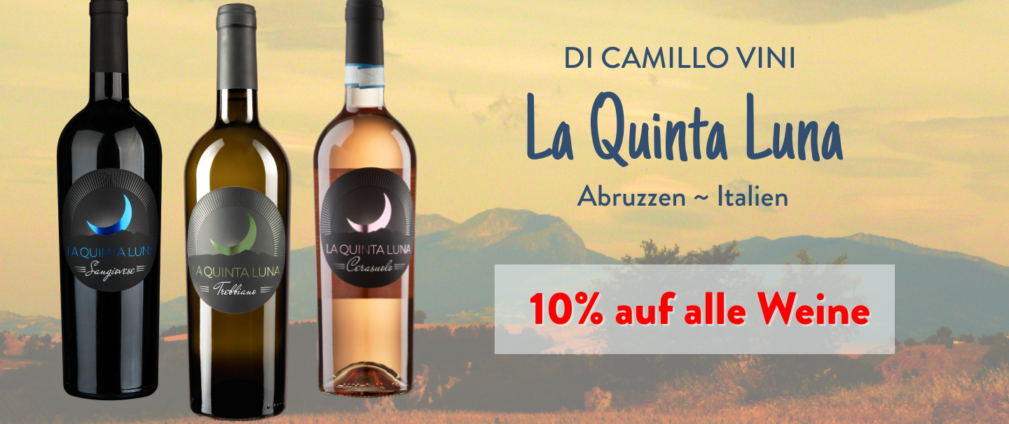 10 % Rabatt auf Weine von La Quinta Luna - Weine aus den Abruzzen bei Wein-Musketier Stuttgart