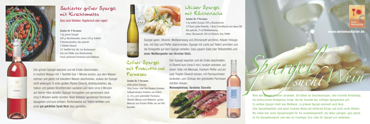 Wein und Spargel Einfache Spargelrezepte zum Wein