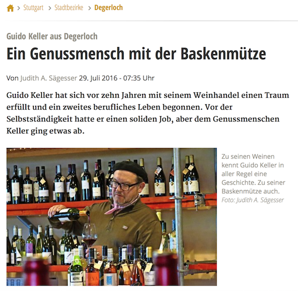 Genussmensch mit der Baskenmütze