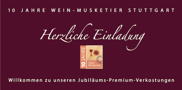 10-jähriges Jubiläum von Wein in Stuttgart Degerloch - Wein-Musketier Guido Keller, Wein & Kultur
