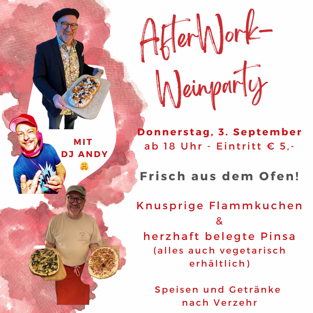 Afterwork-Weinparty in Stuttgart im Wein-Musketier Guido Keller Afterwork-Weinparty in Stuttgart im Wein-Musketier Guido Keller