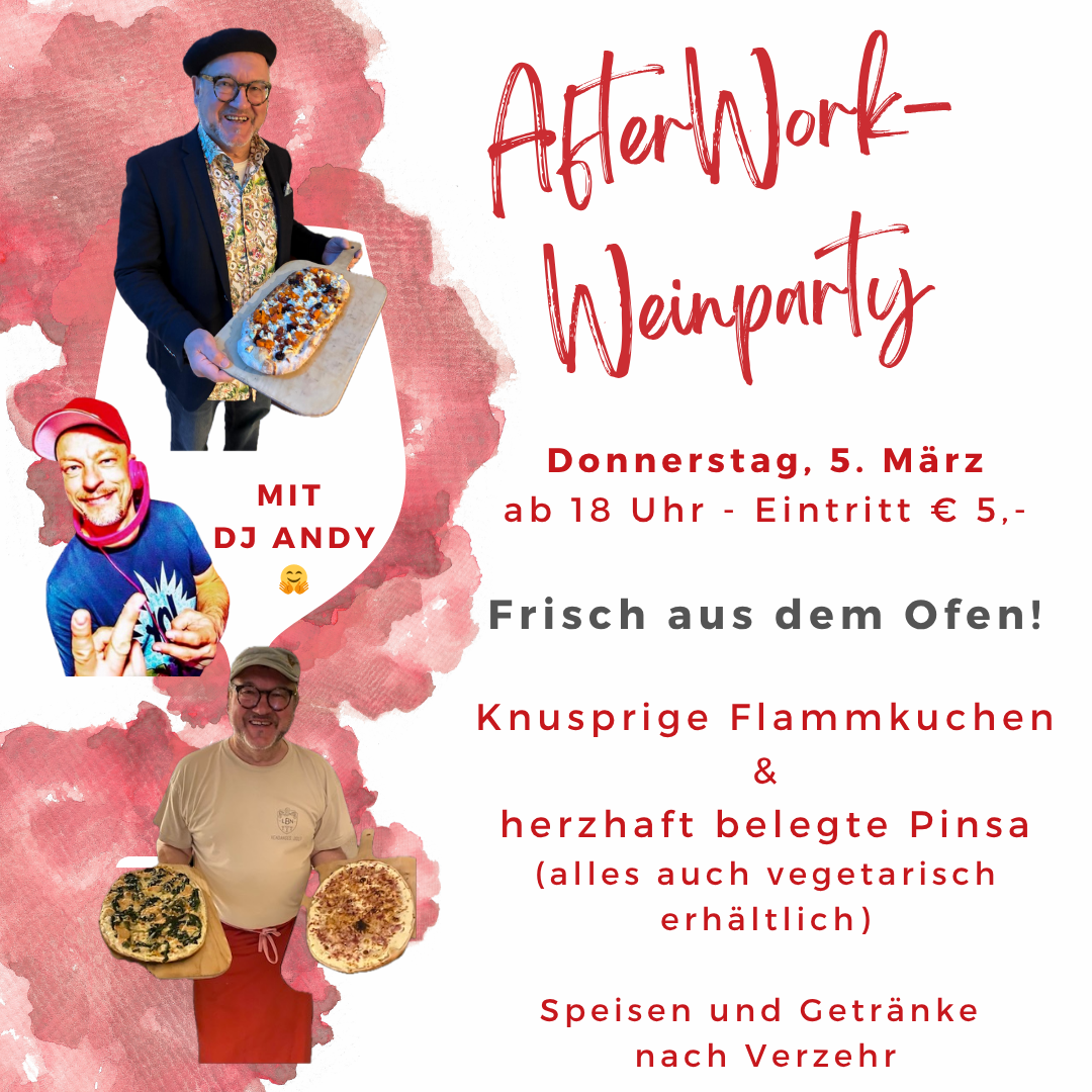 Afterwork-Weinparty in Stuttgart im Wein-Musketier Guido Keller Afterwork-Weinparty in Stuttgart im Wein-Musketier Guido Keller