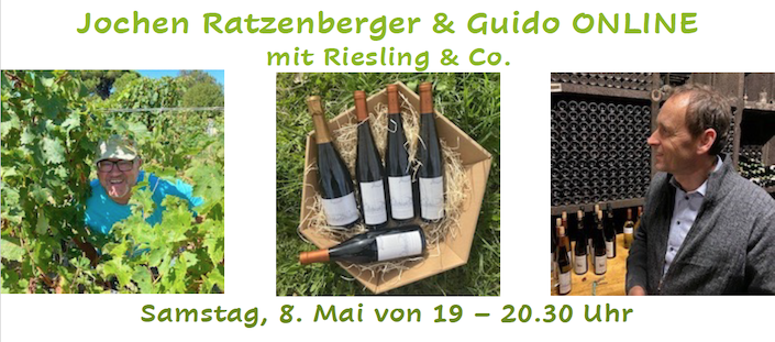 Jochen Ratzenberger und Guido Keller vom Wein-Musketier Stuttgart Degerloch: Online-Weinprobe mit Riesling und Co.